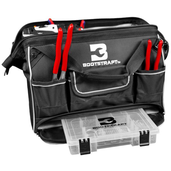 16 in. Large Mouth Tool Bag with Parts Bin